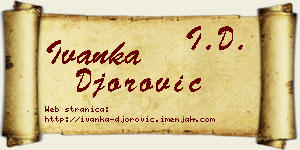 Ivanka Đorović vizit kartica